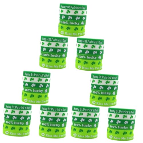 Bracelets en silicone Saint-Patrick extensibles et faciles à enlever