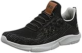 Skechers Ingram Streetway, Zapatillas Hombre, Gris (Black Knitted Mesh Black), 40 EU