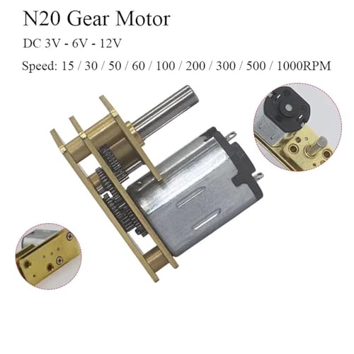Moteur N20 12V 100 RPM compact anti-usure pour réparer vos maquettes