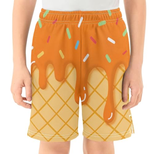 ALAZA Old American Flag Boys Athletic Shorts Casual Shorts with Pockets Bottom Pants Summer Athletic Running Shorts2