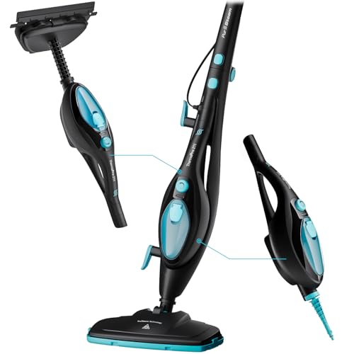 PurSteam 10-in-1 Steam Mop, Floor Steamer with Detachable Handheld Steam Cleaner for Tile, Hardwood Floors