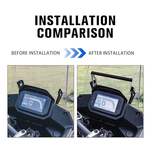Support téléphone XL750 Transalp résolvant le manque de place pour installer un GPS 22mm - 6