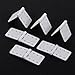 EupHHonycs 20 Pcs Nylon Hinges, Remote Control Aircraft Hinges RC Plane Parts for Fixing Nylon Small Hinges Fixed Wing Model Airplane Square Loose-Leaf