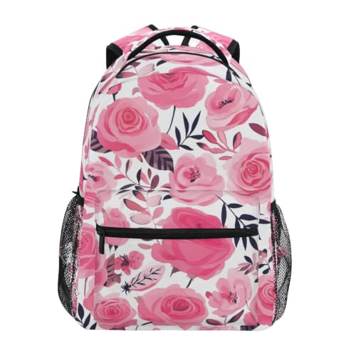 Sac à dos scolaire rose robuste pour protéger les fournitures contre la pluie et l'usure