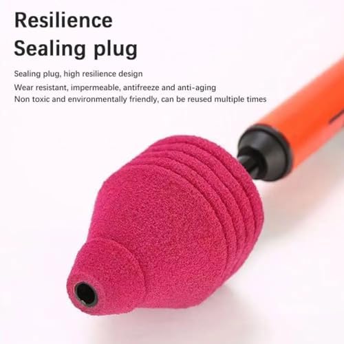 High-Pressure Toilet Plunger with Rubber Suction Cup, Powerful Air Drain Blaster for Clogged Toilets - Sinks, Heavy-Duty Drain Clog Remover Tool for Bathroom Kitchen and Pipes — view 2