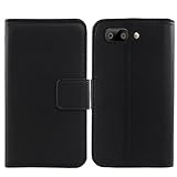 Gukas Design Genuine Leather Case for Maze Alpha 4G LTE 6' Wallet Premium Flip Protection Cover Skin Pouch with Card Slot (Black)