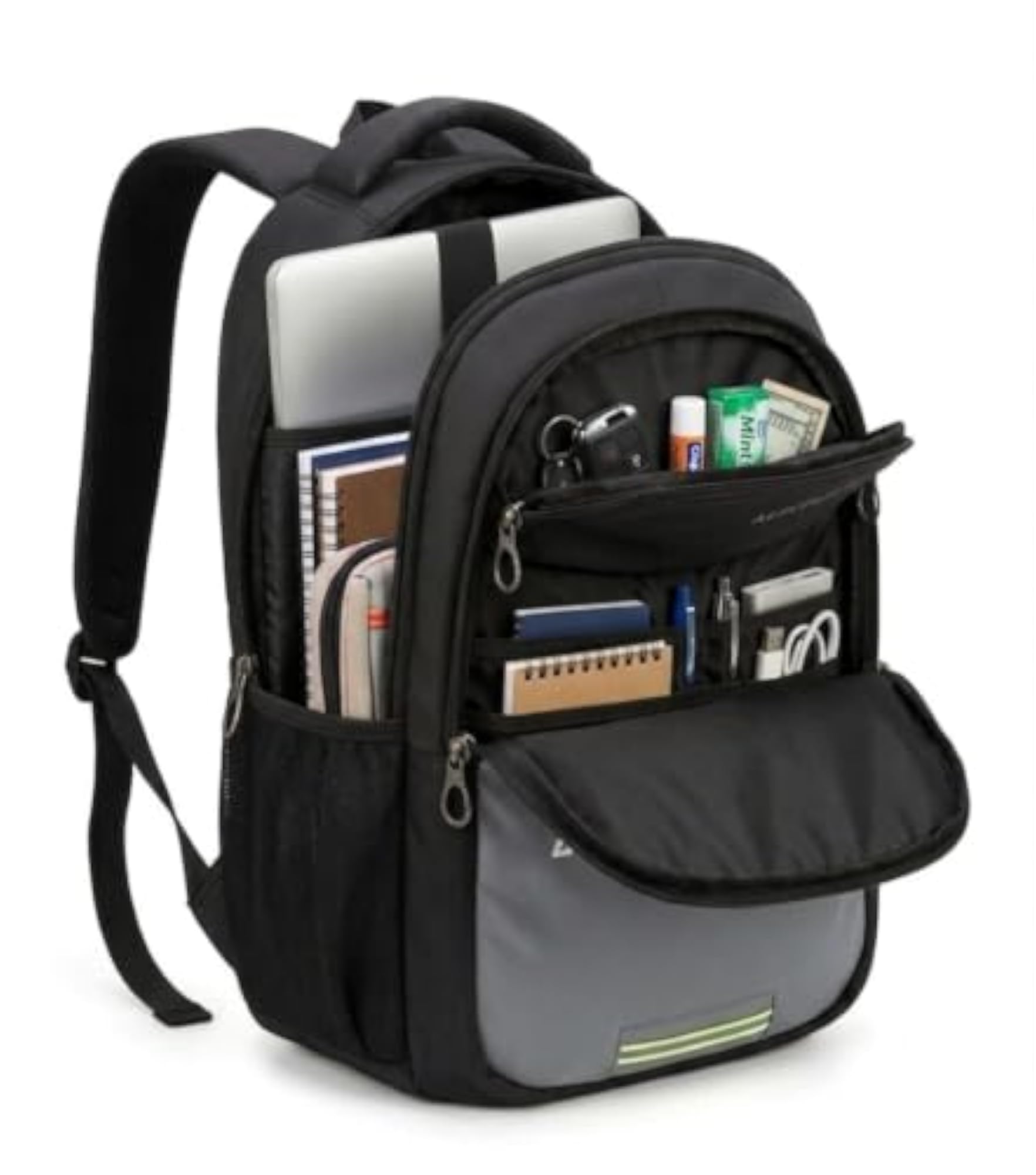 Unisex Laptop Backpack with Padded Laptop Sleeve, Multi-Compartment