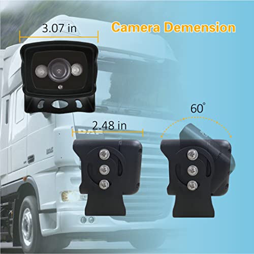 Image of VC5 1080P HD Backup Camera, IP69K Waterproof Rear View Camera with IR Night Vision,AHD Sensor, Wide Dynamic Range,Viewing Angle,4-Pin Compatible, Works with VMS /VMST /VMQD Systems,9-36V