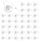 40 Stück Saugnapf Aquarium mit 40 Stück Kabelbinder Weiß Saugnäpfe Set Aquariumzubehör für Bindung Airline Tubing Gaslieferung Pflanzenhalter Moosbefestigung Garnelen-Nester