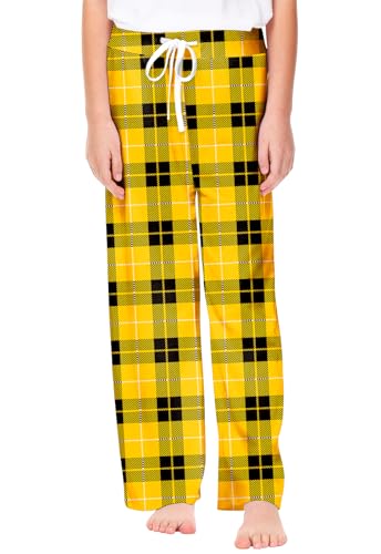 Image of Remimi Girl Boy Plaid Pants Drawstring Summer Casual Loose Bottoms 5-14 Years