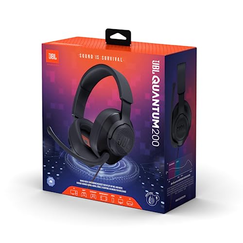 Quantum 200 Cuffie Gaming Over-Ear con Filo, Headset da gioco con Microfono, compatibilità su Ogni Piattaforma, Colore Nero - Cuffia gaming - Immagine 5