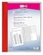 VELOFLEX 4741003 - Schnellhefter VELOFORM, 3 Stück, DIN A4, PVC, glasklarer Vorderdeckel, passend für Prospekthüllen, grün rot blau