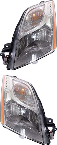Garage-Pro Driver and Passenger Headlights Assembly for Nissan Sentra 2010-2012 Base S SL Halogen with Bulbs, Replaces26010ZT50A 26060ZT50A