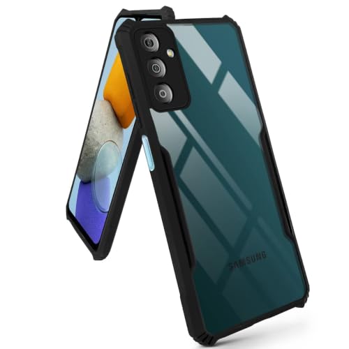 Image of Jkobi Hybrid Back Cover Case for Samsung Galaxy F23 5G (Shockproof with Polycarbonate Clear Panel | Professional Black)