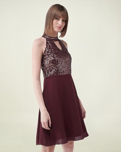 Robe rouge uni d'exception I ENTERPRISE en taille XL - 3