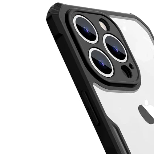 Image of Amazon Brand - Solimo Mobile Cover (Soft & Flexible Back Case with Cushioned Edges) for Apple iPhone 15 Pro (Black)