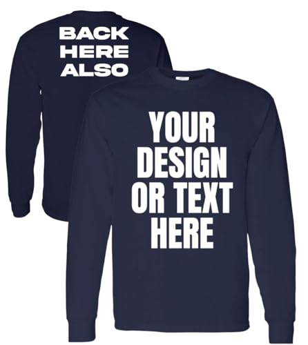 Kolossus Customizable High Visibility Long Sleeve Work Shirts Design Your Own Personalized t Shirts with Logo Photo Text