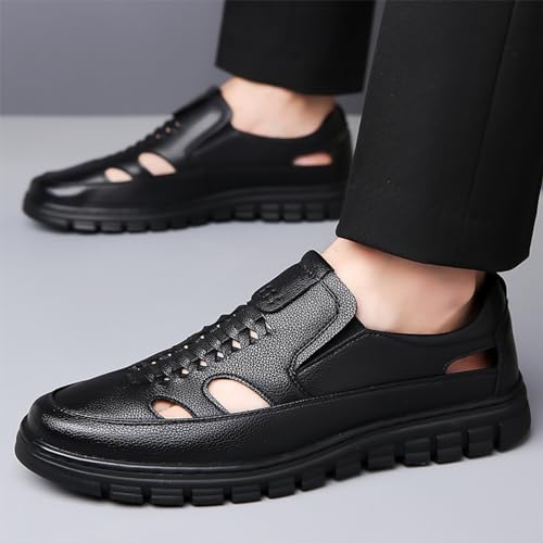 Men's Slip-On Leather Derby Oxford Shoes Oxford Shoes Business Party Formal Shoes Men Loafers Flats Breathable Sport Outdoor Footwear3