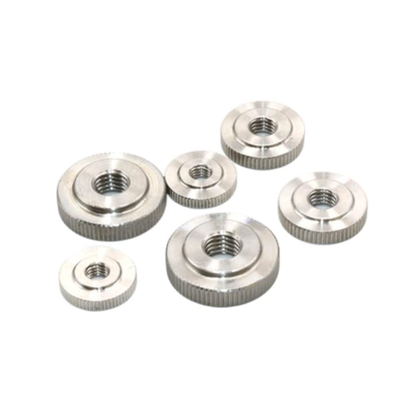 Hand Twist Screw1-5PCS M3 M4 M5 M6 M8 M10 Stainless Steel Small Step Knurled Thumb Nuts (Color : M3 5pcs) (Color : M6 5pcs)