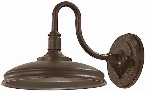 Minka Harbison 8 3/4" High Textured Bronze LED Outdoor Wall Light