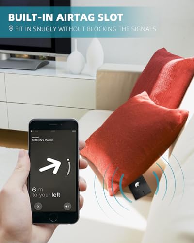 Zitahli Men's Wallets Airtag Holder Slim Rfid Leather with Gift Box4