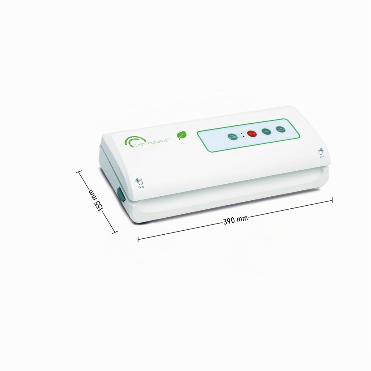 LITTLE BALANCE 8236 Happy Saver Trio - Machine de mise sous vide alimentaire - Mise sous vide alimentaire automatique - Pour aliments secs et humides - Cutter intégré - Inclus kit-starter