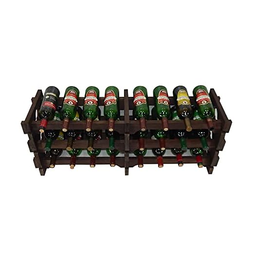 Adega Vinho Madeira 24 Garrafas Cor Imbuia C08 Cevey Adegas e Artesanatos