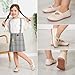 GUGUYeah Toddler Girl Mary Jane Dress Shoes,PU Leather T-Strap Princess Ballerina Flats for Wedding Party School (Toddler/Little Kid) Pink US Size 6