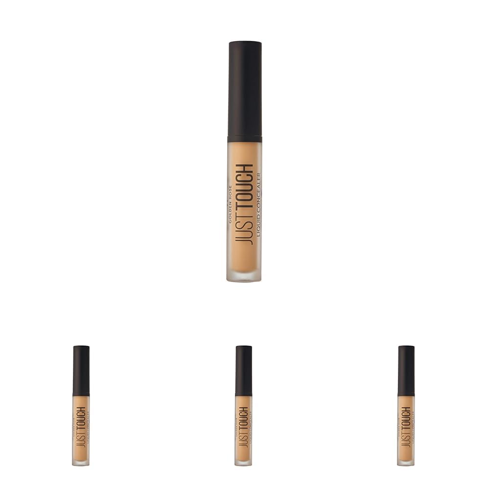 Golden Rose Just Touch Liquid Concealer No: 07 - Niacinamide ve Vitamin E İçerikli Kapatıcı (4 paketi)
