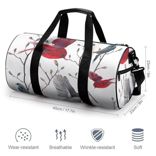 Sac week-end oiseau rouge compact 45cm pour simplifier vos déplacements - 2