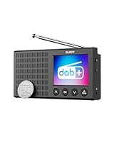 Portable Bluetooth DAB/DAB+ Radio | Rechargeable Battery Pocket Radio with 11 Hours Playback | FM, Dual Alarm, 20 Presets, and Full Colour LED Display | USB, Headphone Jack | MAJORITY Eddington