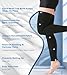 MGANG Thigh High Leg Sleeve 20-30 mmHg Graduated Compression with Grip Top, Medical Compression Stockings for Men and Women, with Varicose Veins, Lymphedema, Swelling & Venous Insufficiency, Black L