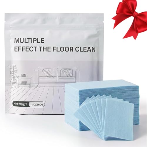 Multiple Effect Floor Cleaner for Hardwood Tile Laminate Floor Cleaner Tablets Multi Effect Floor Clean Tablets Multiple Effect the Floor Clean Floor Cleaning Sheets(Blue*30PCS)