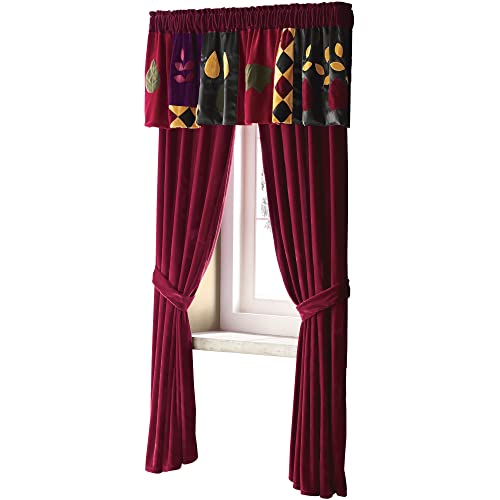 Montgomery Ward Velvet Dreams Panel Pair - Plush Velvet Window Panels, Includes Tiebacks, Polyester, Machine Washable, 84