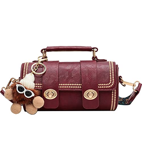 Sac à bandoulière rétro en cuir vegan parfait pour vos sorties urbaines chic