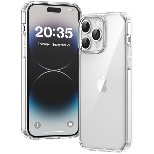 Voyahülle Hülle für iPhone 14 Pro Max Hülle Anti-Vergilbung Transparent Handyhülle Stoßfest Schutzhülle Premium Kratzfeste Case für iPhone 14 Pro Max - Durchsichtig