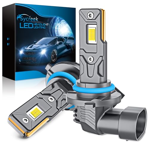 Sycreek Bombillas LED HB3 9005 26000LM 6000K - HB3 LED Faros Coche 1:1 Plug & Play, Canbus Ready, IP68 Impermeables