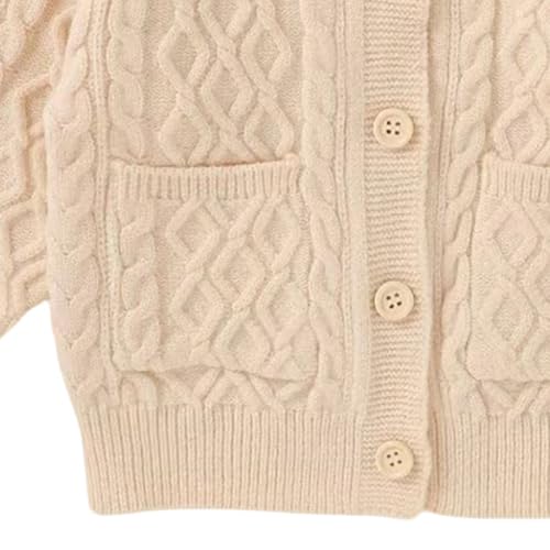 Girls Cardigan Sweater Button Down Lightweight Cotton Knit Casual Coat Solid Color Tops Outerwear Clothes with Pocket4