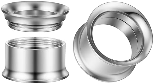 Stainless Steel Ear Gauges Tunnels - 9/16 Internally Threaded Plugs For Ears - 14mm Internally Threaded Ear Gauges For Men Women - Double Flare Internal Thread Screw-Fit Gauge Flesh Tunnel Earrings