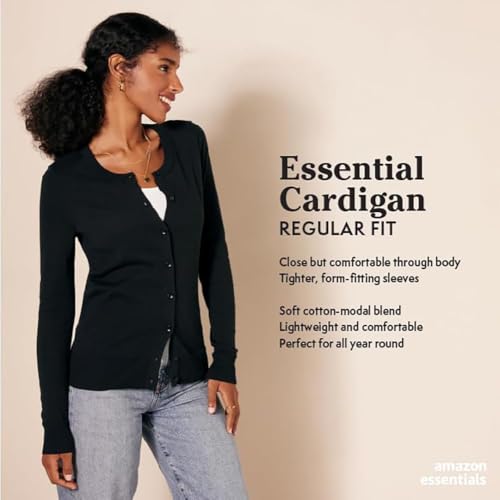 Amazon Essentials WAE35003FL18-NAV-XL Women'S Lightweight Crewneck Cardigan Sweater thumb #1