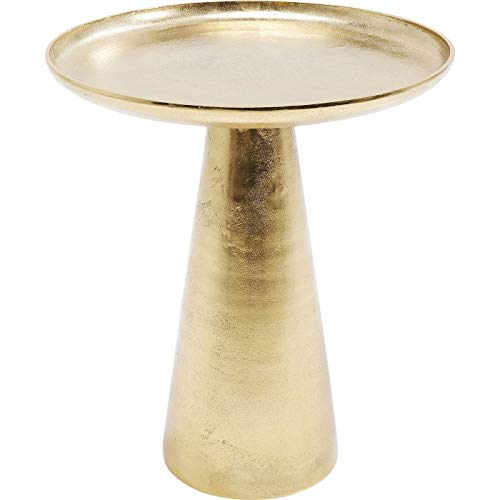Mesa de sofa redonda color oro para decorar salones modernos y dormitorios 5