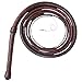Indiana Style Bull Whip 8 Foot 8 Plaits Real Cow Hide Leather Equestrian Rope Core Bullwhip Jones Red & Black Cowboy Whip, Western Whip (8 FT Red & Black)