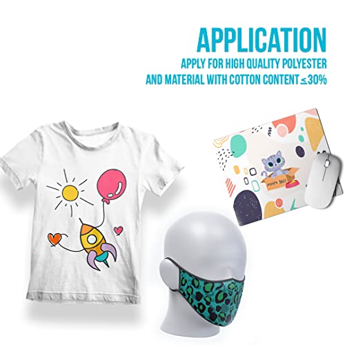 Cava Sublimation Paper 8.5X11 Inch 130 Sheets Heat Transfer Paper For Any Inkjet Printer With Sublimation Ink For Sublimation Blanks Tshirts Mugs Mouse Pads Tumbler, 8.5 X 11 Inches #TOP4