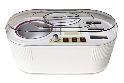 LOVECRAZY Calentador de Cera de Parafina Equipo de Depilación Profesional Cuerpo Cabello Eliminación 450ml Maceta + 3 Roll On Cera Parafina para Belleza Salón 270W 50/60Hz