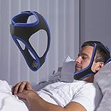 GFTSTORE Chin Strap Anti Snoring Chin Strap, Adjustable Stop Snoring Strap for Men and Women-Black