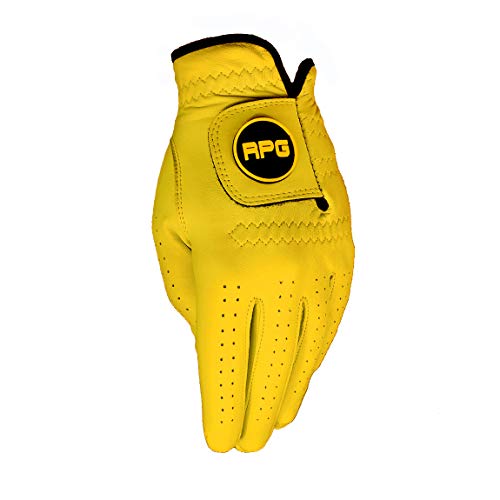 RPG Color Golf Gloves 100% AA CABRETTA Leather-Men's (Worn on Left Hand)-Match Colors with Your Golf Shirt, Golf Pants, Golf hat, Golf Bag, Golf Brush, Golf Towel, Golf tees