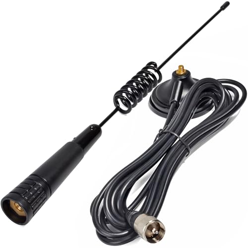 Antenne 27 MHz CB en acier inoxydable HYS à haute performance et base magnétique stable