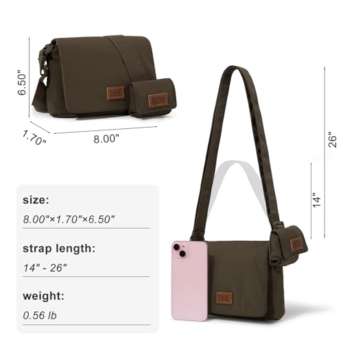 Image of Lee Small Crossbody Bags for Women, Lightweight Mini Shoulder Bags for Women Going Out Purse, Casual Bag with Earphone Pouch