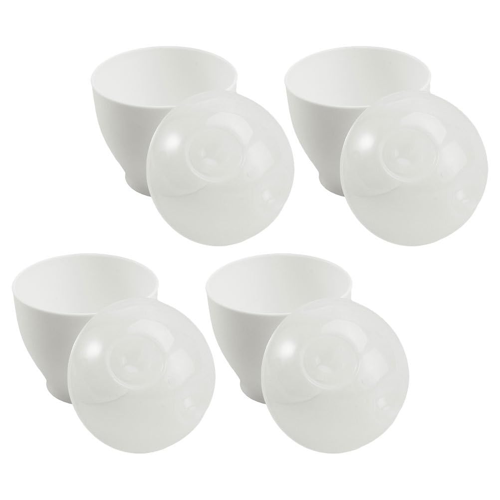 Mipcase 4 Hueveras Microondas Cocedor Huevos Microondas Taza De Cocción De Huevo Para Huevos Poché Y Al Vapor Accesorio De Cocina Para Desayuno En Horno 3.74 X 2.55 X 2.55 in