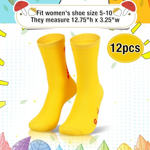 Shinymoon 12 Pairs Softball Socks 100 Pcs Softball Stickers for Sports Team Gifts2